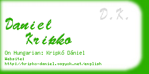 daniel kripko business card